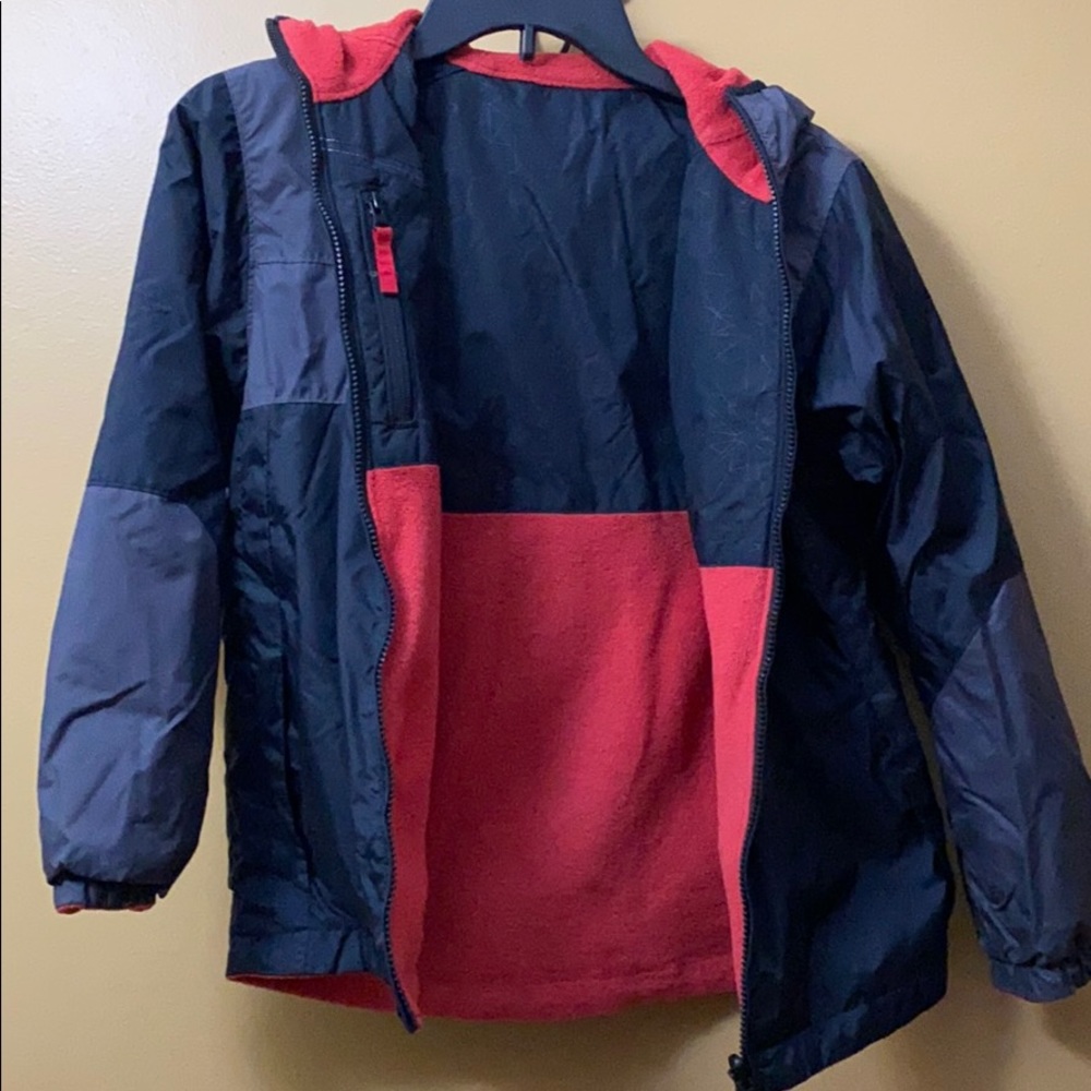 Reversible zip up jacket